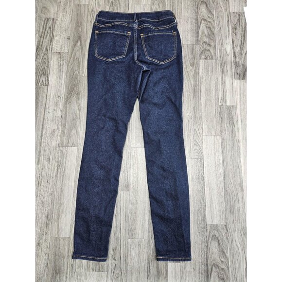 Old Navy Jeans Womens 00 Blue Mid Rise Rockstar Super Skinny Denim - Picture 2 of 9